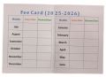 School Fee Card with Custom Design | 6-Color Glossy Print | 200 Gram Paper | 50 Card Pack. 
