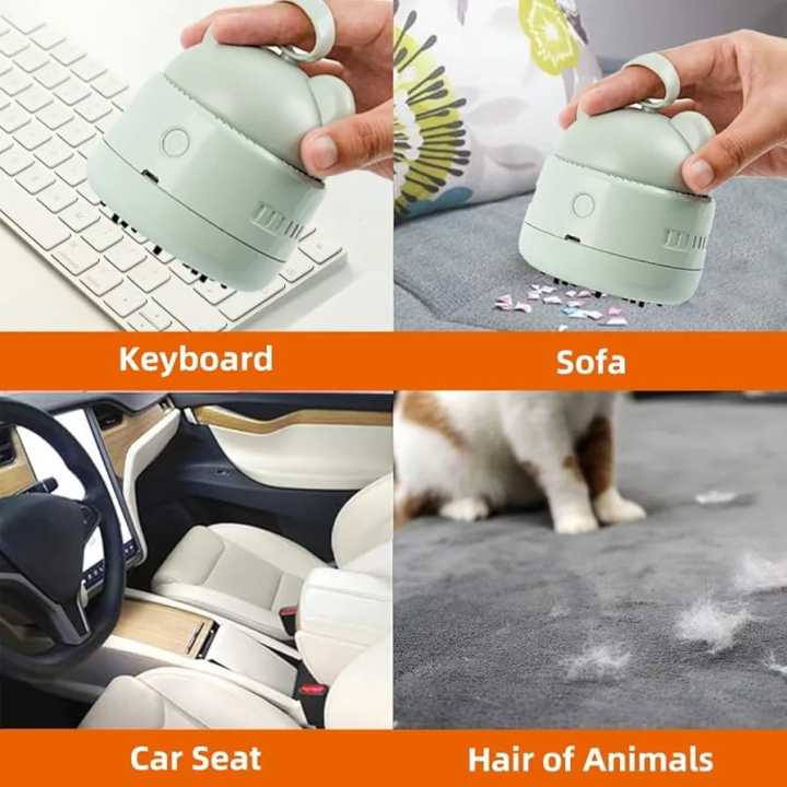 Cute Design USB Rechargeable Mini Desktop Vacuum Cleaner Portable Vacuum Cleaner