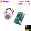 5V C-Type Mini Humidifier DIY Kits Mist Maker and Driver Circuit Board Fogger Atomization Film Atomizer Sheet Mini Oscillating. 