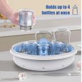 Bellababy Baby Bottle sterilizer Microwave Steam Sterilizer for Baby Bottles, Pacifier, Breast Pumps Accessories, Large Capacity, 99.99% Disinfection in 2 Mins. 