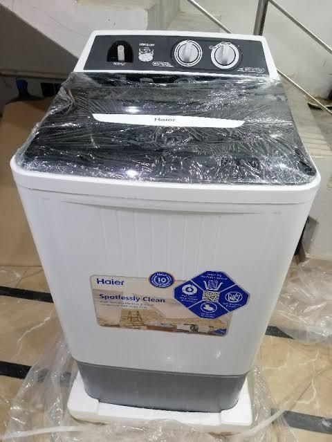Haier HWM-130-1217 Semi-Automatic Washing Machine 12 KG -with Gear System Technology-(NEW 2024 MODEL)-with 10 years Motor Warranty