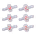 10Pcs Anti Backflow Check Valve One Way PP Plastic Non Return Diaphragm Barb for Air Intake Feed Hose Pipe Fitting. 