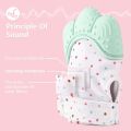 1 Piece Baby Teether Glove, Newborn Infant Baby Silicone Teether Baby Teething Gloves, Baby Teething Mitten, Silicon Teething Gloves. 