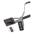 2Pcs for Corsair 4PIN RGB to Standard ARGB 3-Pin 5V Adapter RGB 25cm. 