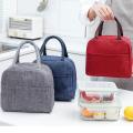 Insulated Lunch Bag For Picnic School Thickened Simple Food Drink Fresh-Keeping Cooler Bag Lunch Box Organizer. 