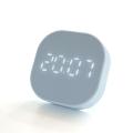 Square Small Alarm Clock Luminous Mute LED Multifunctional Digital Clock Light Electronic Desktop Digital Table Clocks 3 Colors. 