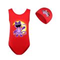 Stuffed Anime Smiling Critters Swimwear Kids Beach Wear One Piece Sleeveless Swimming Toddler Baby Girls Cartoon Swimsuit Bathing Suits. 