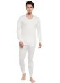 Premium Off White Thermal Pack Of 1 Complete Suit Full Body Warmer Suit 1 Top and 1 Bottom for Men. 