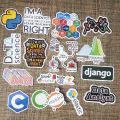 10 Pcs Data Science Programming Language Logo Stickers Pack For Laptop, Desk , Notebook and  Mobile Covers DIY Stickers - JangoMango Store. 