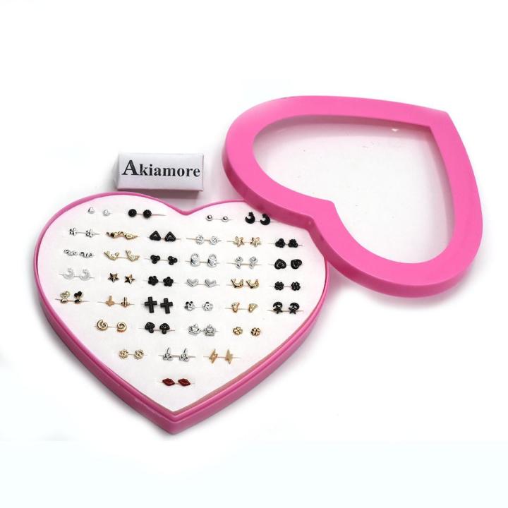 Pack of 36 Earring Tops for Women - Multicolor