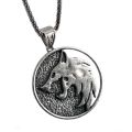 Vintage Gothic Fashion Witch wizard Pendant Necklace Wolf Head Bird Shape Geralt Animal Collar Chain Punk Bijouteries For Men. 