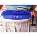 Manual Paper Shredder A4 SIZE (Strip Cut) - Transparent. 