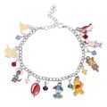 Disney Marvel Movie Peripheral Jewelry Winnie the Pooh Bear The Little Mermaid Moana Stitch Charm Bracelets For Women Girl Gift Dinner Ronvsa. 