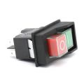 Waterproof Electromagnetic Push Button Switch 5 Pins KJD17 220-240V Coil Magnetic Starter Power Tool Safety Switches. 