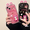 Cartoon 3D Doll Cute Strawberry Bear Lotso Phone Case For Redmi Note 12 10 11 9 8 10s Pro Max Redmi 9T 10C 9A A1 A2 10A POCO X5 M3 C55 MI 12 11 Lite Fashion Lovely Animals Wavy Curved Edge Soft Cover. 