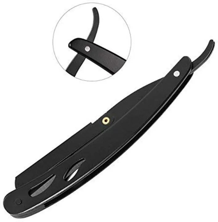 Shaving%20Barber%20Tools%20Hair%20Razor%20(Black),%20Professional%20Adjustable%20Painless%20Safety%20Razor%20Ustra%20for%20Men%20Personal%20and%20Salon%20Use%20(Pack%20of%201),%20Folding%20Razor%20Stainless%20Steel%20Single%20and%20Compatible%20Sharp%20Practical%20-%20Image%203