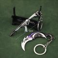 Valorant Melee Reaver 2.0 Karambit Knife M4 Peripheral Rotatable Knife Alloy Samurai Model Gift Toys Game. 