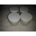 4pcs 300ml empty cosmetic PET jar with White Lid Cosmetic Container Crystal Clear jar cream and Lotion Jar High Quality empty jar for makeup cosmetic. 