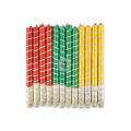6 Pairs Of Colorfully Dandiya Sticks For Mehndi Dancing Functions. 