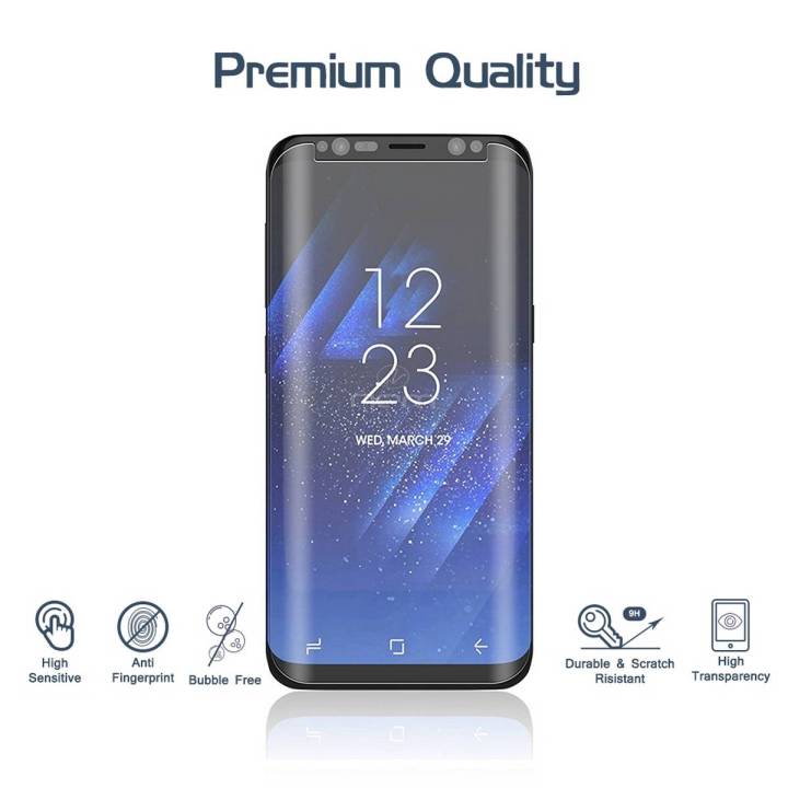 Samsung Galaxy S8 Edge High Quality tempered Glass Protector Clear / Transparent