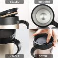 Creative Cafe Style Stainless Steel Travel Unbreakable Mug With Lid Spoon Vacuum Insulation  350ML Hot And Cool Mug Coffee Mug with Handle nsulated Stainless Steel Reusable Coffee Cup Water Cup with Spoon and Lid for Office Travel. 