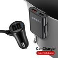 8A HMQ-C801 1.8m Cable  Max 4 Ports USB Car Charger. 