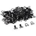 5x50 Set Sewing Hooks and Eyes Closure for Bra Clothing Dress Fasteners Black. 
