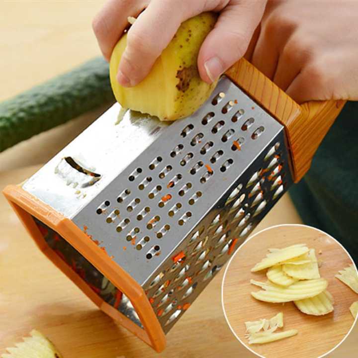 Multi purpose Stainless Steel 6-Sided Grater Box Grater kadu kash machine Cheese Cucumber Vegetable Cheese Slicer Shredder Kitchen Accessories