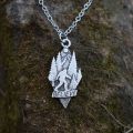 1pcs mountain I believe Full Moon Sasquatch necklace Bigfoot Jewelry. 