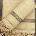 Cream Color Pure Velvet Shawl For Men Traditional Dussa Shawl For Winter Collection. 