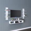 TV Unit for Living Room, Set Top Box Stand, Wall Shelf, Book Shelf, Shelf Organizer, Large, Suitable for upto 42 inch TVs. 