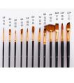 Modycon 12 pcs set Paint brushes set with Bags-canvases painter's palette set for drawing Paint Portable stationery. 