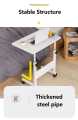 Adjustable height laptop table,study table,Home table,Writing table, with bookshelfs and metal frame. 