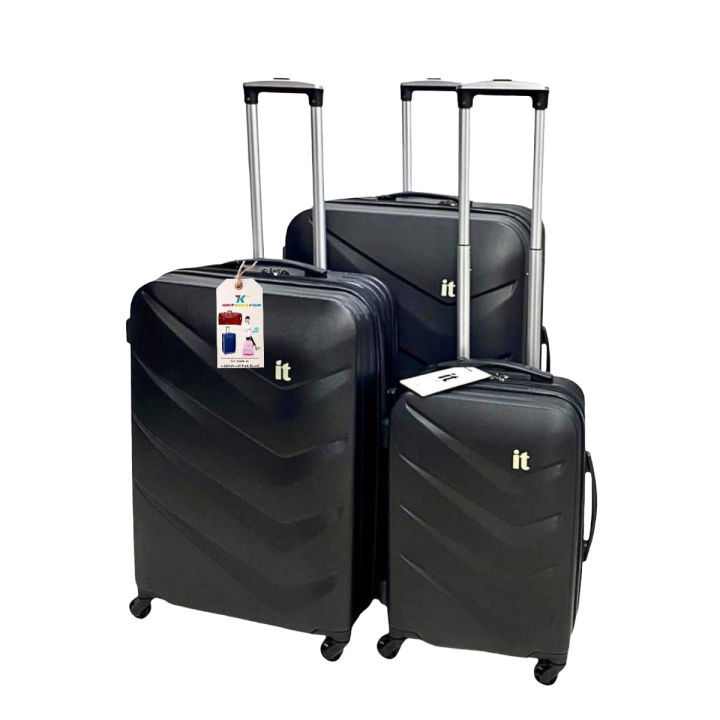 Kashif Luggage it luggage Chevron 3 pc Set Hardside Suitcase Expandable Combo Large Medium Cabin Daraz.pk