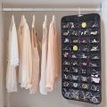 Fast Forward Jewelry Organizer Closet Organizer Hanging Storage 28 Clear PVC Pockets High Quality 75 GSM Non-Woven Fabric and PVC Material. 