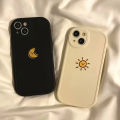 Simple Sun Moon Phone Case For iPhone 14 Plus 7 8 X XS XR 11 12 13 Pro Max Silicone Cases Cover Dislikelike. 
