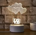3D Illusion Lamp,3D Light Lamp,Night Lamp,Birthday Gifts,Valentines Day Gifts,Anniversary Gifts/3D Illusion Led Night Small Table Lamps Activity Gift. 