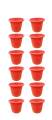 Pack of 12 Large Flower Pot 1 feet for any size plants, flower growing Outer dia 10 inch, Height: 9.25 inch. 