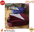 single Razai and blanket parachute storage bags in multicolor. 