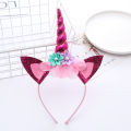 Shiny Cutest Unicorn Hair Band Birthday Headband Perfect Unicorn Theme Birthday Party Supplies, 1Pcs. 