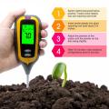 4 in 1 Digital PH Meter Soil Moisture Monitor Tature Sunlight Tester for Gardening Plants Farming with Blacklight. 