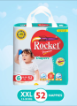 Rocket Premium Diapers All Size ( 1-2, 3, 4, 5, 6 ). 