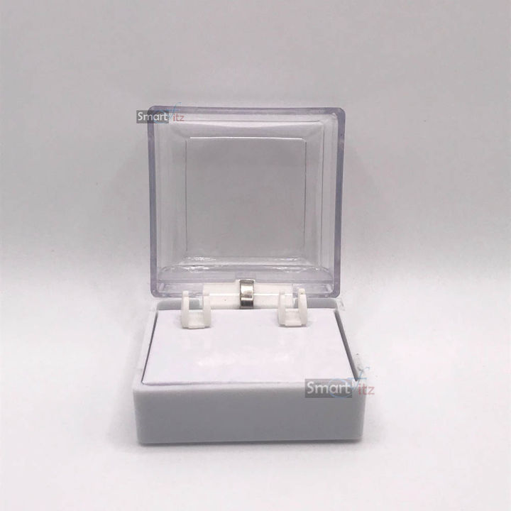 Cufflinks Gift Box - Plastic Cufflink box - Cufflinks stud box - Cufflinks for men Gift Box in White color