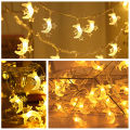 10/20 Moon Starry LED Fairy Lights Battery Operated - Led Lights for Room Decoration - String Garland Light for mirror. 