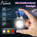 Auoyo Keychain Light Mini LED light Portable Multi-function COB Floodlight Outdoor USB Rechargeable Keychain Light 6 Mode Strong Magnet Work Light Repair Work Outdoor Camping Light. 