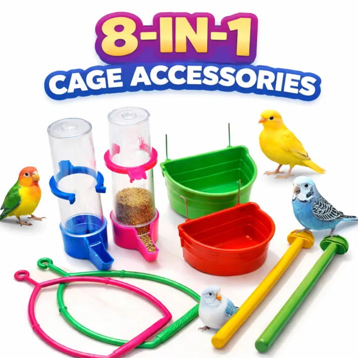 Kolachipets%208%20in%201%20Bird%20Cage%20Accessories%20Combo%20Pack%20%7C%20Bird%20Feeding%20Pots%20Water%20Dispensers%20Swings%20Perches%20Set%20%7C%20Budgie%20Lovebird%20Finch%20Canary%20Australian%20Parrot%20Cage%20Accessories%20Kit%20%7C%20Plastic%20Bird%20Feeder%20Toy%20Cage%20Setup%20-%20Image%207