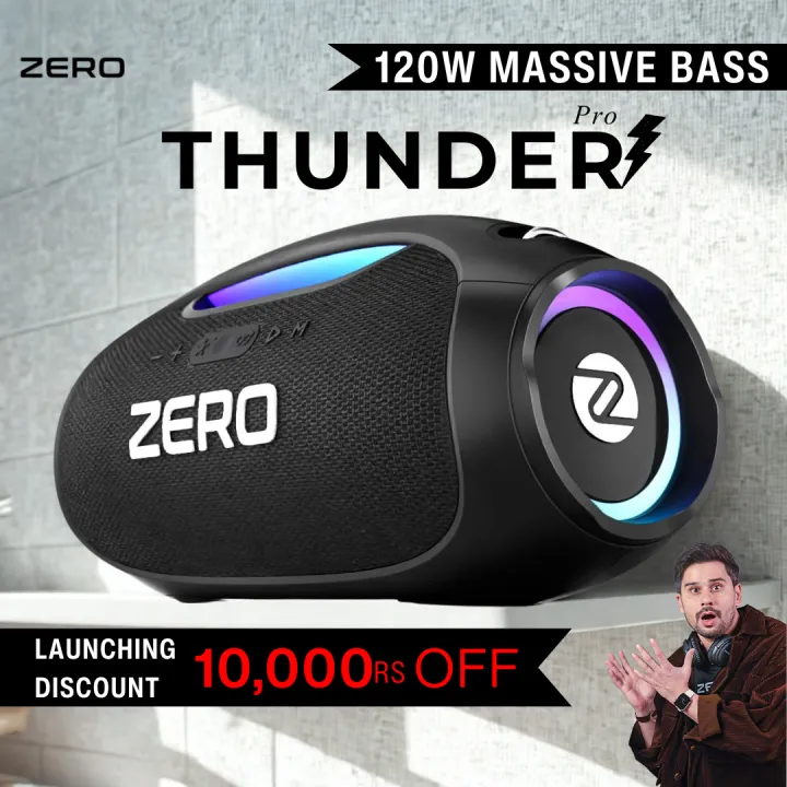 Zero%C2%AE%20Thunder%20Pro%20Speaker%20%7C%20120W%20Loud%20&%20Powerful%20Portable%20Speaker%20,%20Wireless%20Speaker%20with%20Deep%20Bass,%20RGB%20Light%20Speaker%20,%208%20Hours%20Playtime%20%7C%20Multi-Input%20Connectivity%20(%20AUX,%20USB,%20TF%20Card)%20%7C%20Party%20Speaker%20,%20Outdoor%20&%20Home%20Speaker%20-%20Image%202