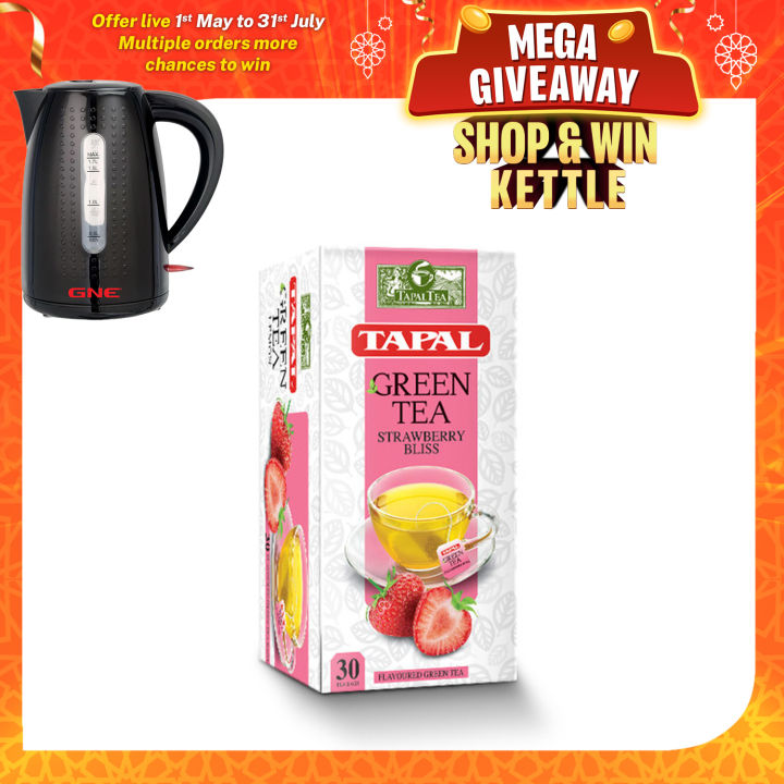 Green Tea Strawberry 45gm (30 Tea Bags)