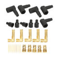 Spark Plug Coil Boot, Wear Resistant Exquisite Manufacturing Rubber Plug Wire Boot for 6-10mm Wires. 