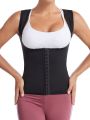2023 Lady Body Shaper 3-Row Hook Fitness Sauna Vest Women Hot Slimming Suit Weight Loss Sweat Tank Tops Waist Trainer Zip Shirt. 